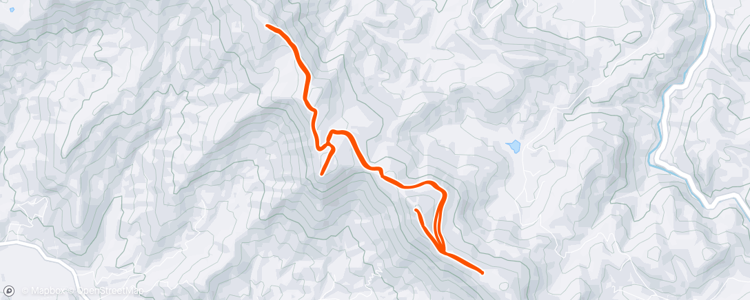 Map of the activity, Morning Hike