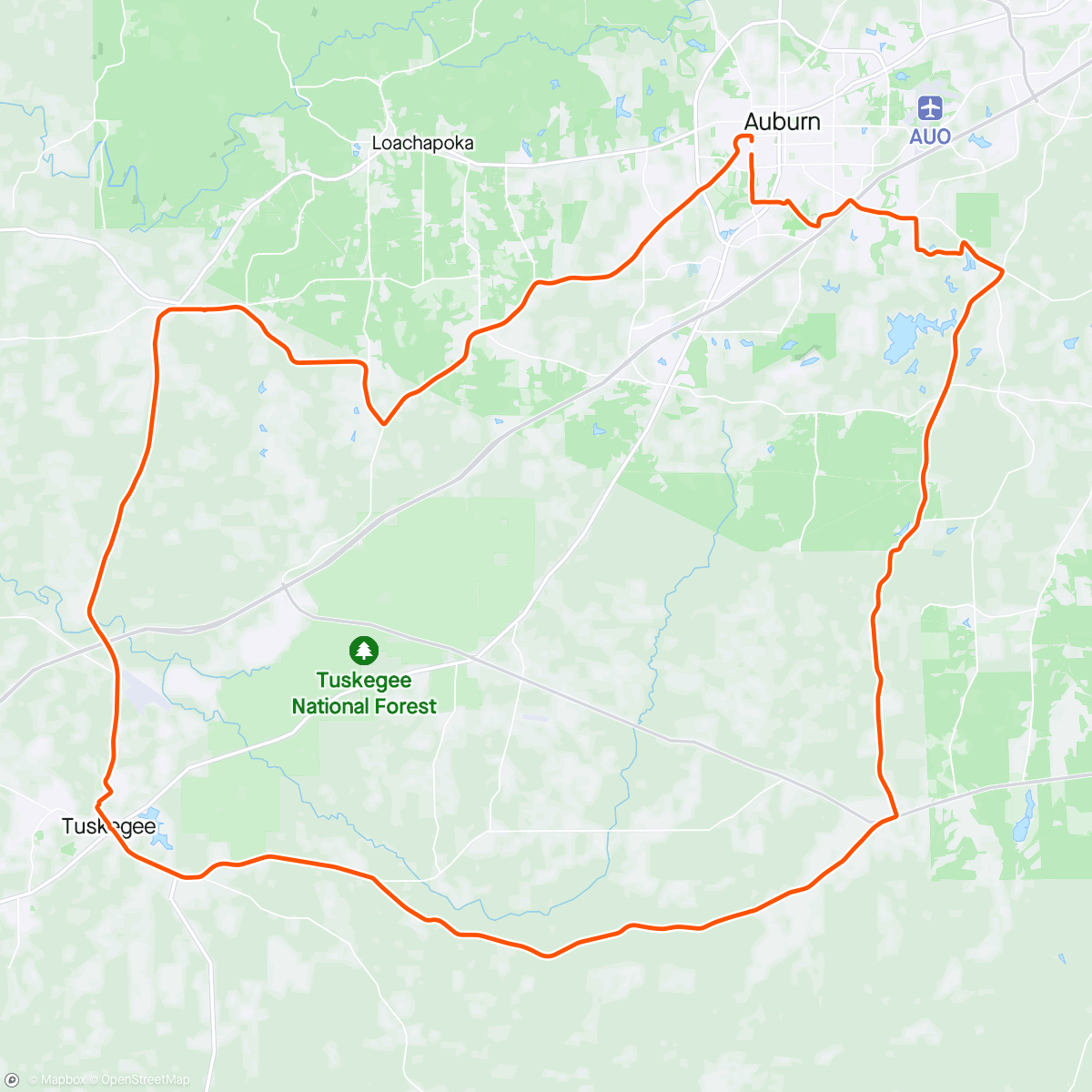 Map of the activity, Bo Bikes Bama 2024