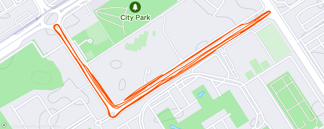 Map of the activity, Morning Run