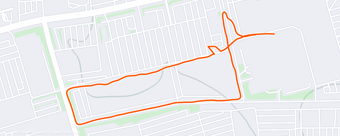 Карта физической активности (Night Run)