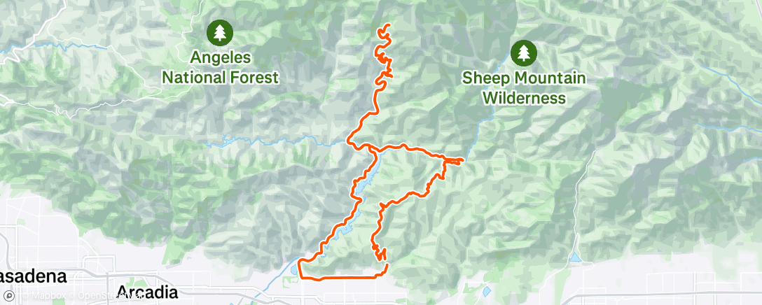 Map of the activity, 4 hour endurance