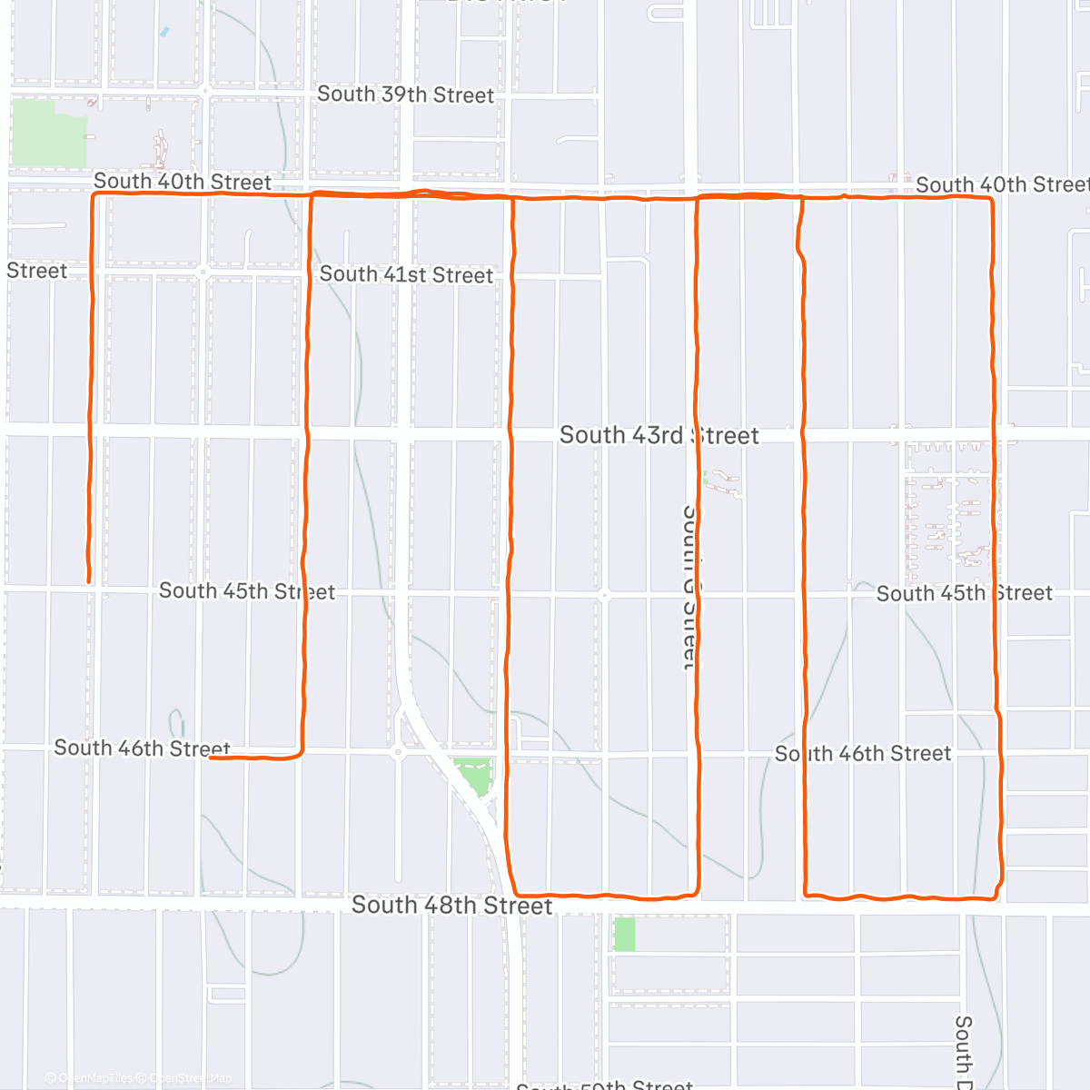 Map of the activity, Afternoon Walk