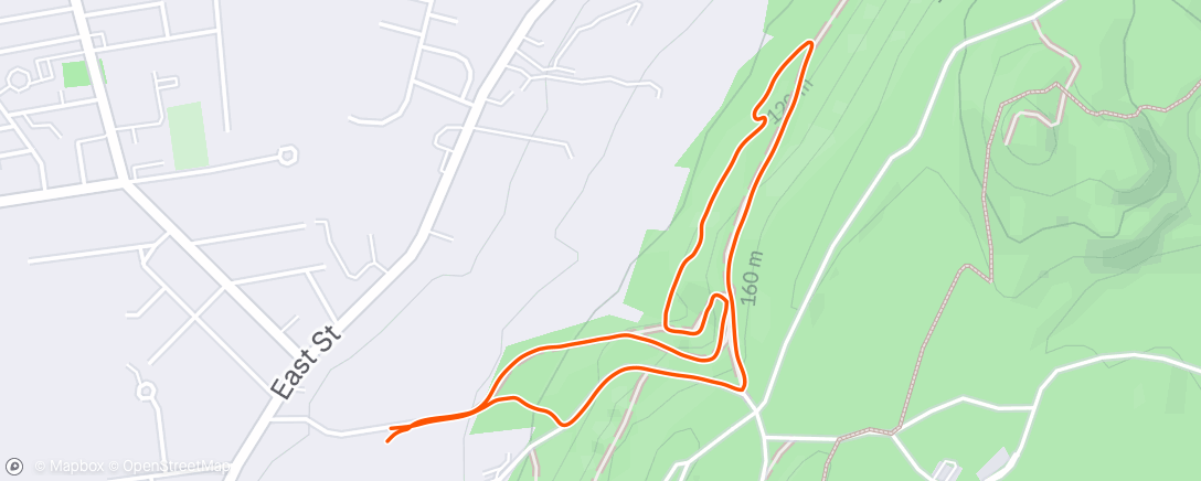 Map of the activity, Afternoon Hike