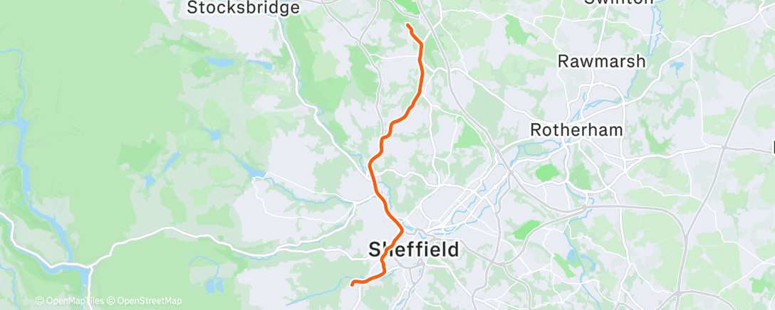 Map of the activity, Morning Ride