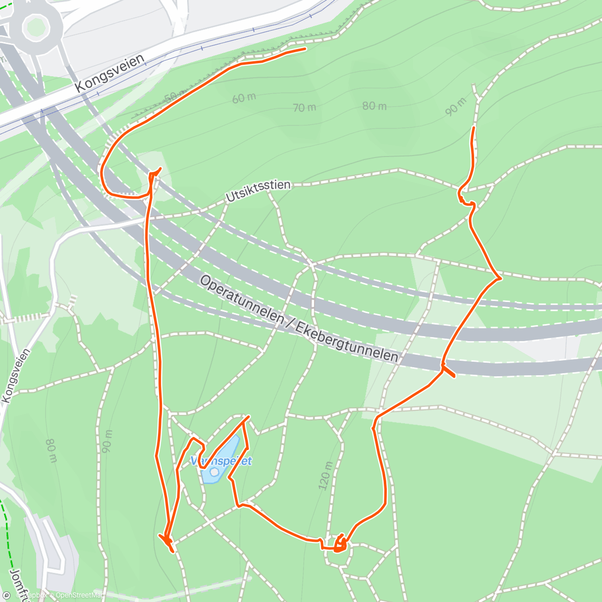 Map of the activity, Oslo, Norway - Pixel Forest
