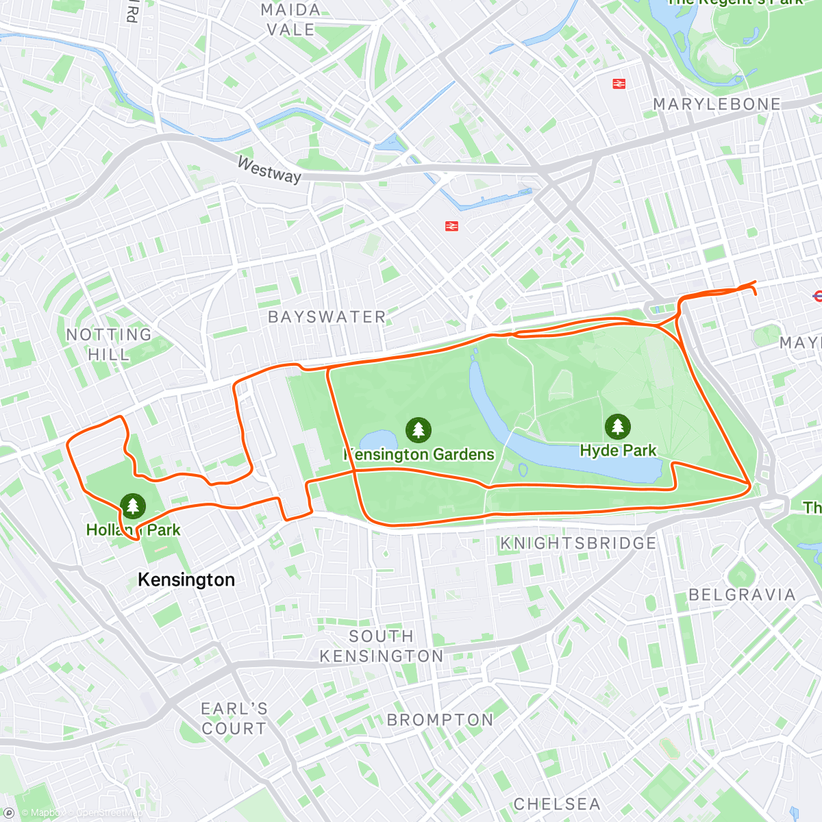 Map of the activity, AR LDN /// Long Run
