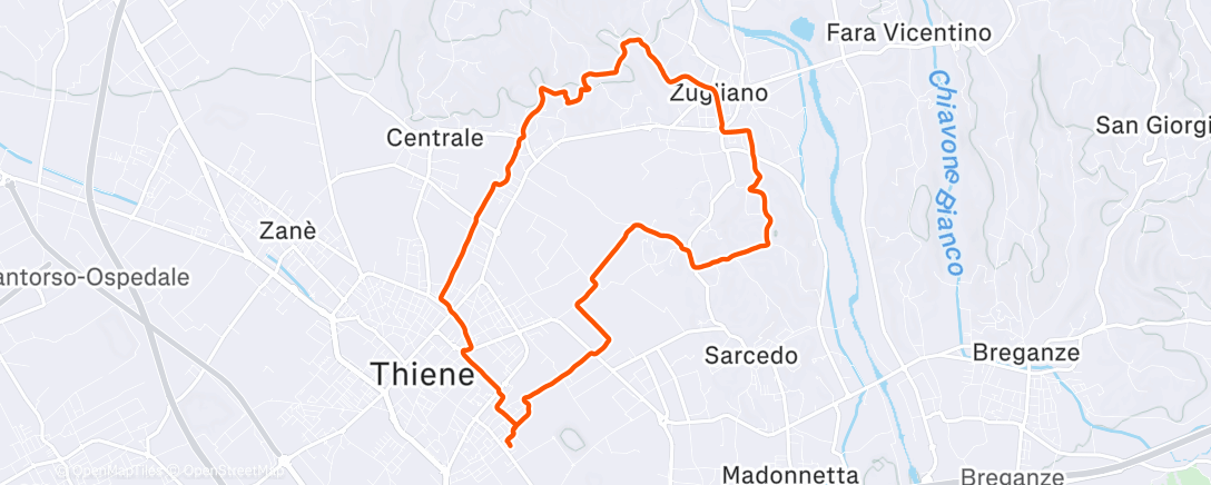 Peta aktivitas, Collinare al tramonto 🌅