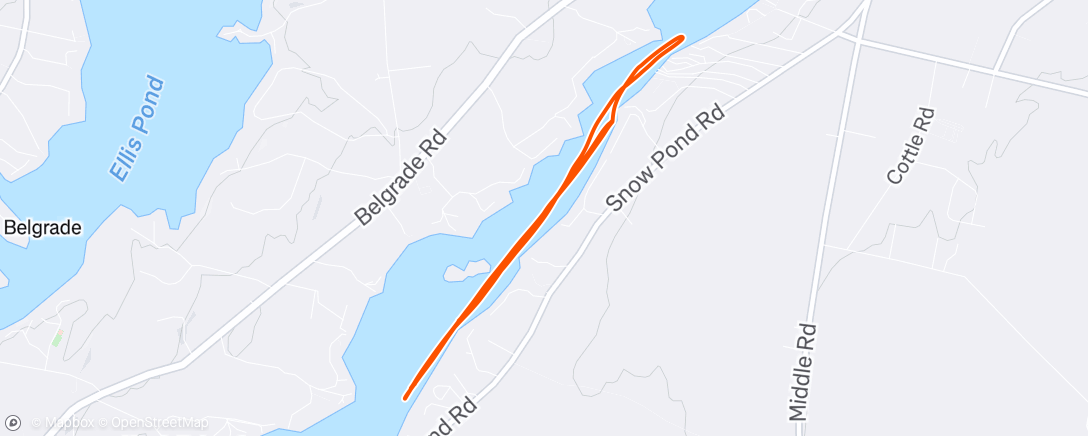 Map of the activity, Morning Row