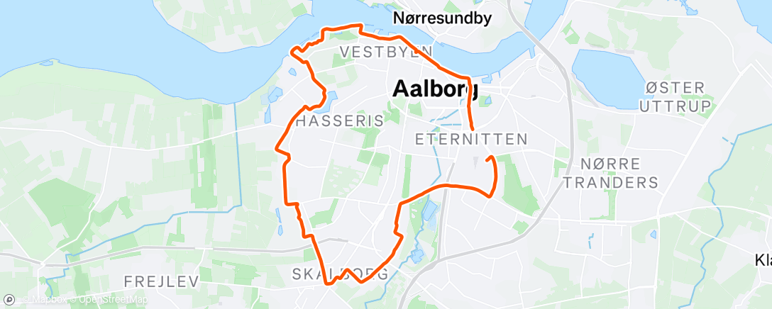 Map of the activity, Morning Run