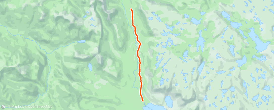 Map of the activity, Overland Track - TWC - Windy Ridge to Narcissus