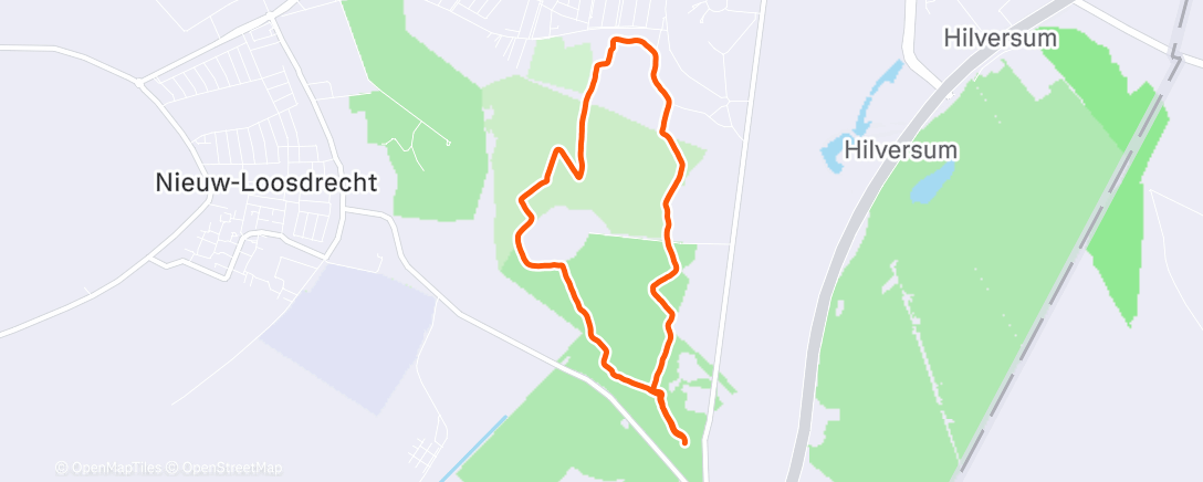 Карта физической активности (Middagwandeling)