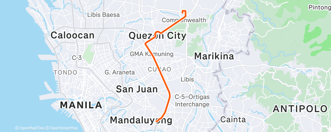 Карта физической активности (☁️  bike home, na may dalang uwi + may mga almosts pero buti may konting ambon for blessings rin)