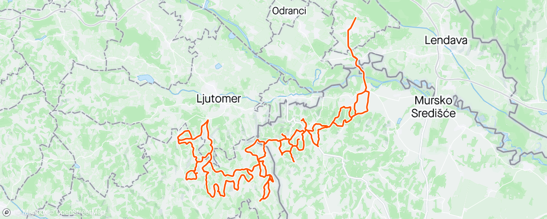 Kaart van de activiteit “Sunday Triple Hilly Ride”