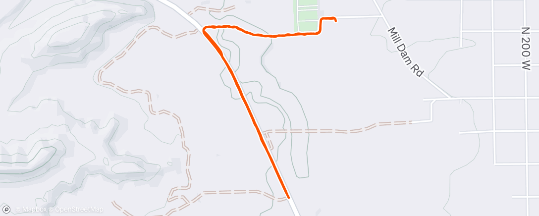 Map of the activity, Morning Run