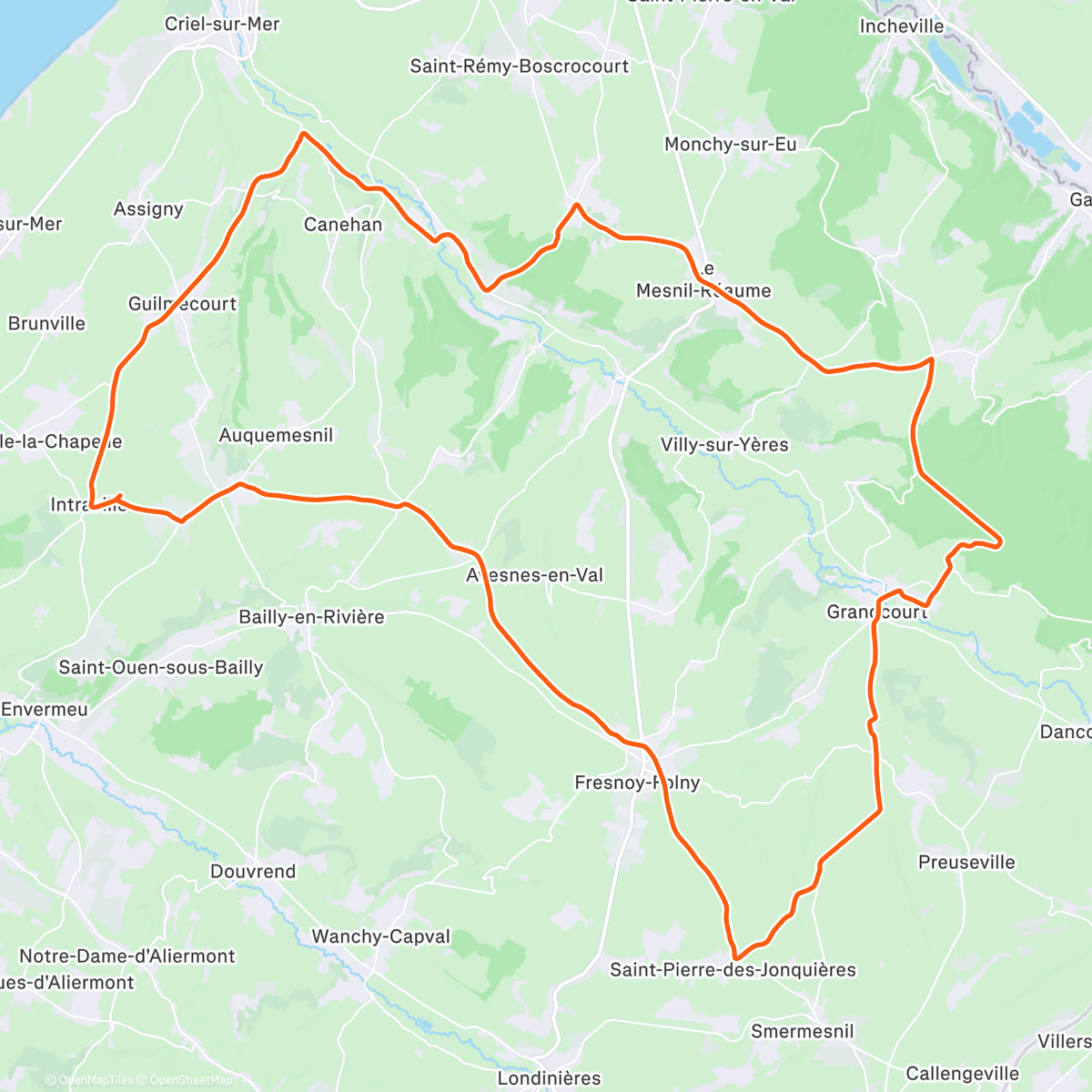 Map of the activity, Bitume