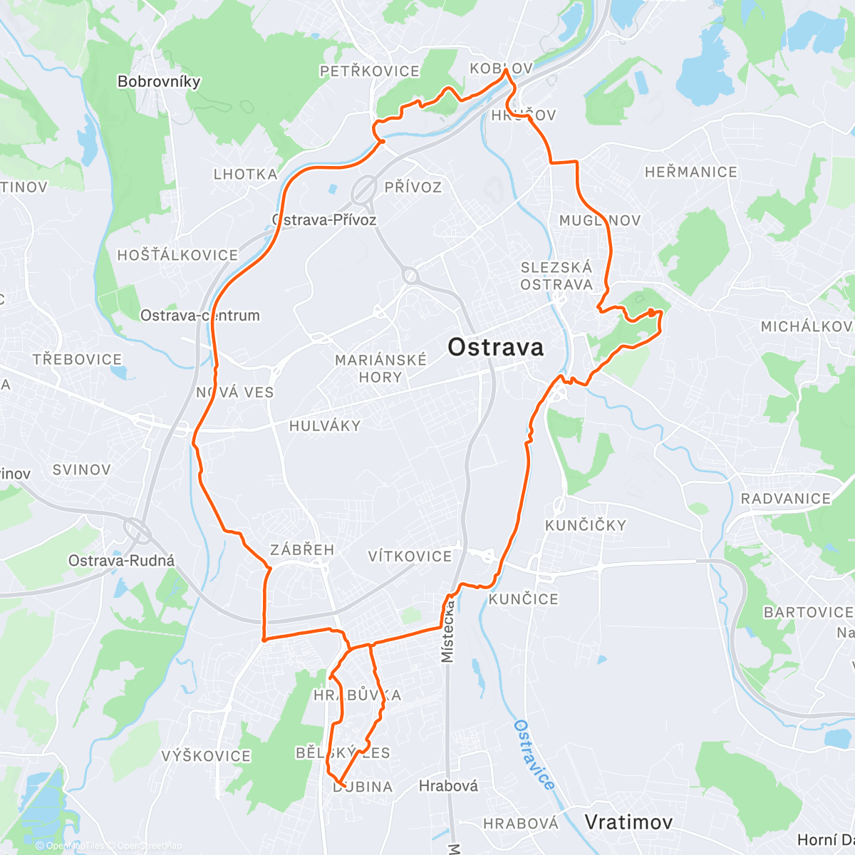 Map of the activity, Pro omrzliny