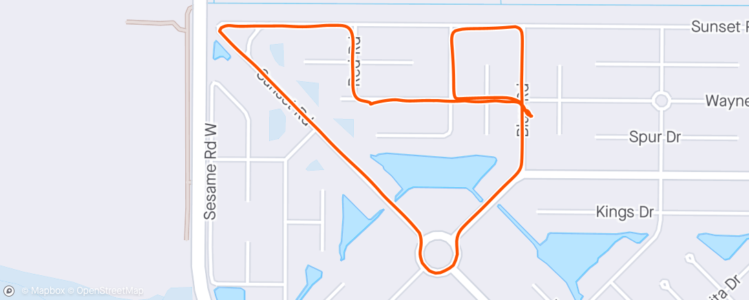 Map of the activity, Last Run In Florida