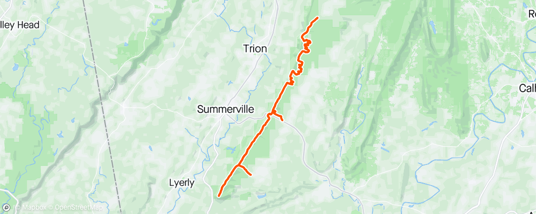 Map of the activity, South this time