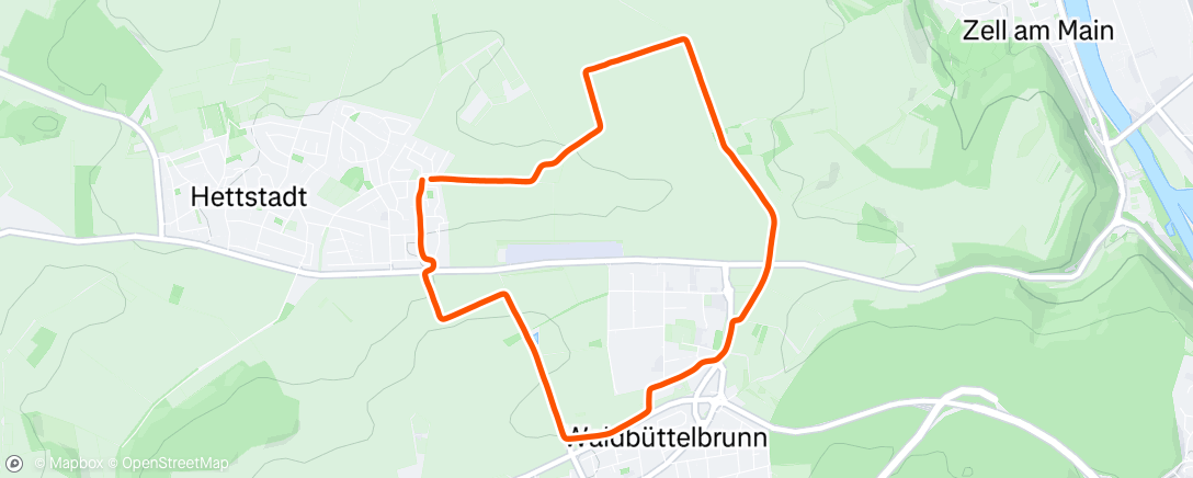 Map of the activity, Lauf am Morgen