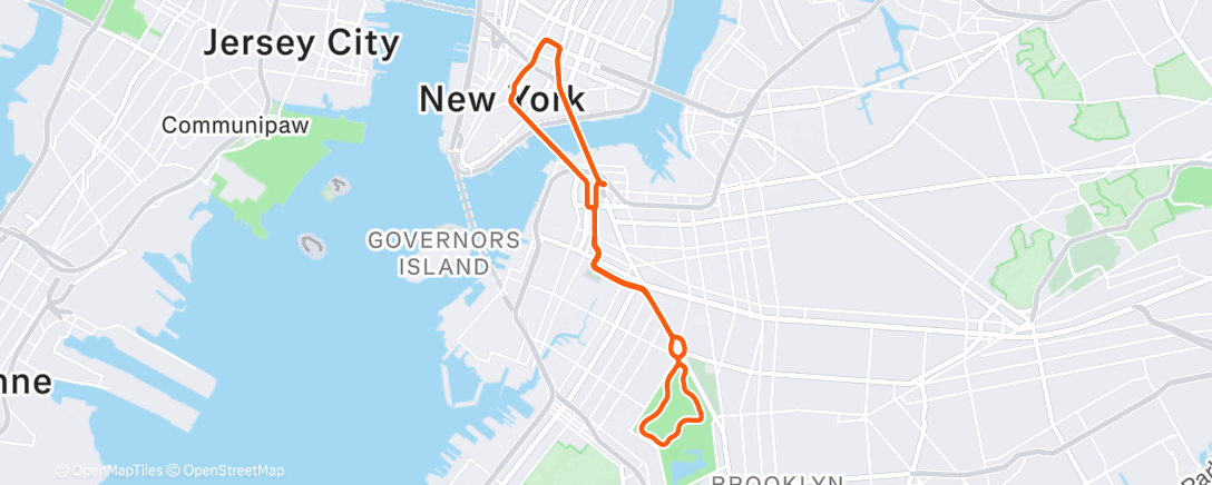 Map of the activity, Zwift - Group Ride: Long - Stage 6 - Tour de Zwift on The Greenway in New York