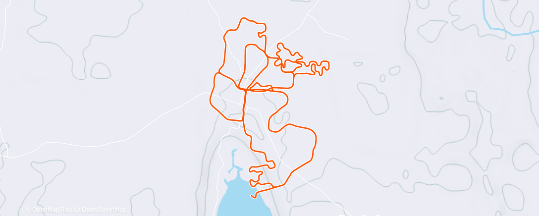 Map of the activity, Zwift - Neon After Party in Makuri Islands