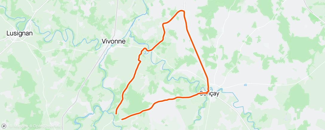 Map of the activity, Sortie vélo dans l'après-midi