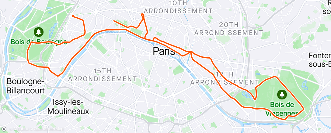 Mapa da atividade, Schneider Electric Marathon de Paris 🇫🇷