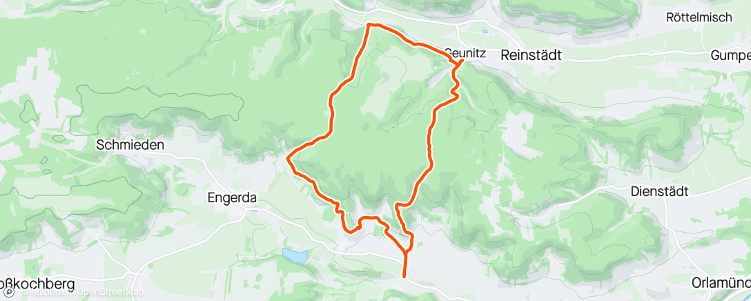 Map of the activity, Traillauf 🏃🌲↖️⛰️