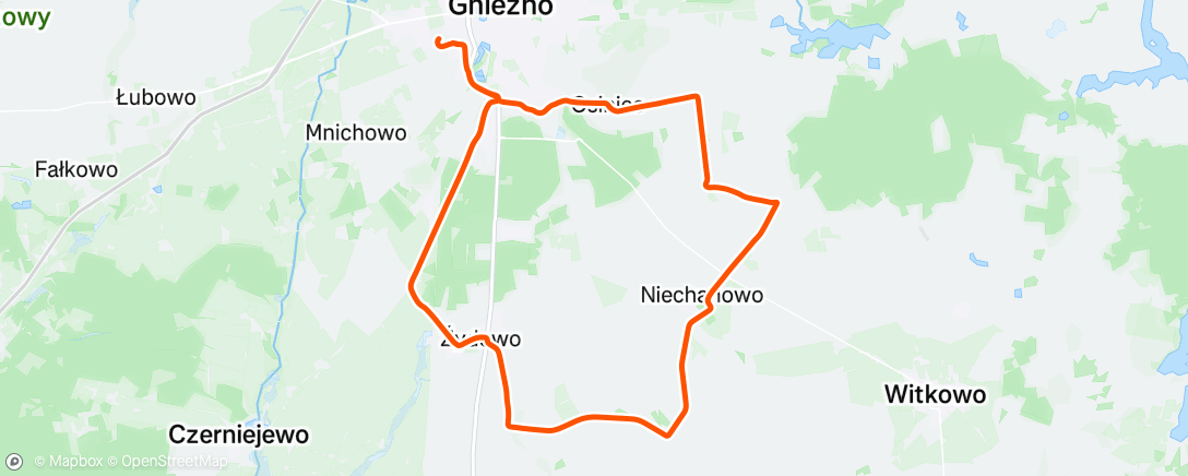 Map of the activity, Afternoon Gravel Ride