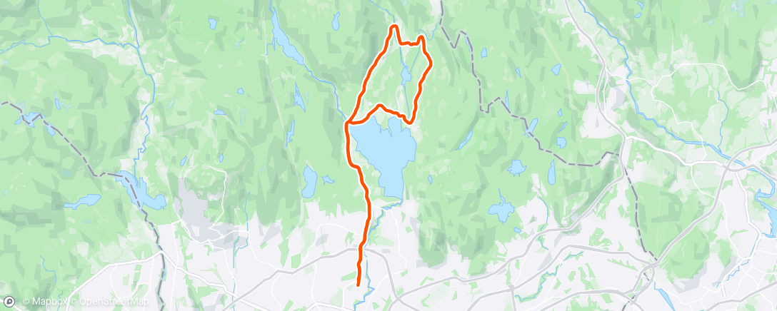 Map of the activity, Første tur på nysykkelen