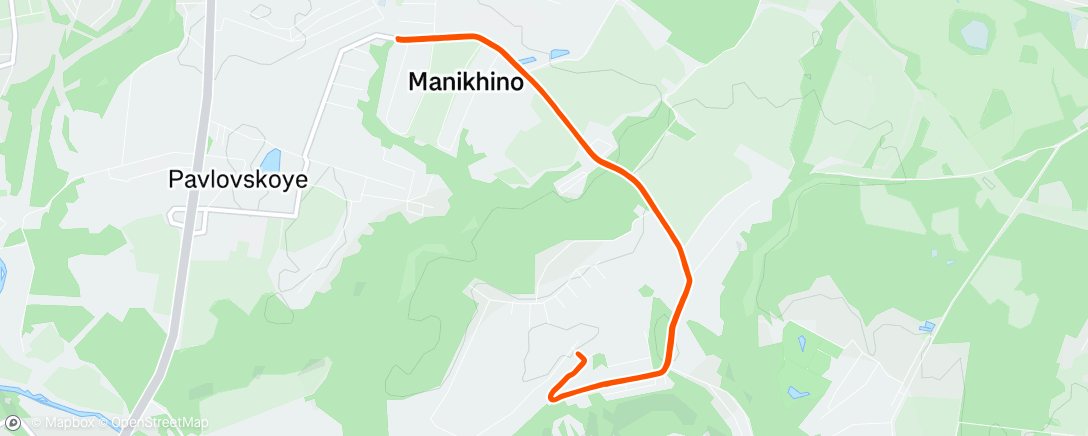 Map of the activity, Полуденный забег