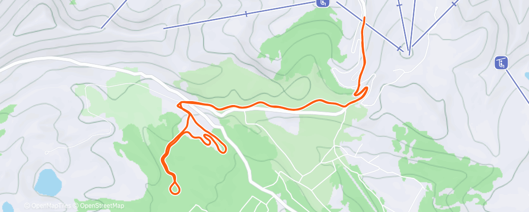 Map of the activity, Afternoon Nordic Ski