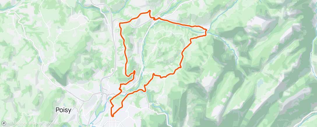 Map of the activity, Entraînement le matin