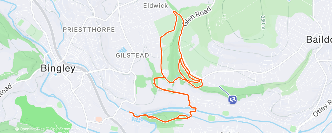 Map of the activity, Frazer going mad for squirrels again 😅