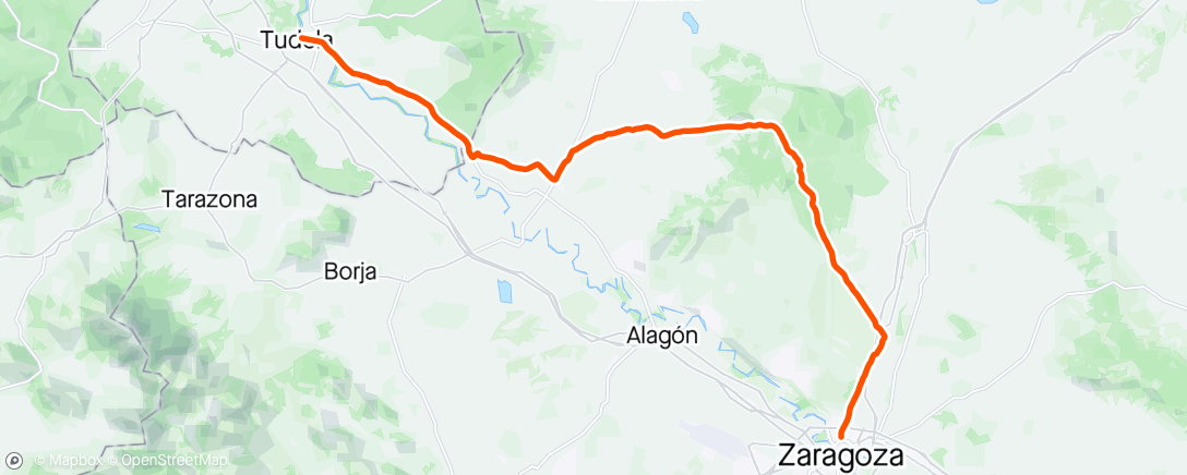 Map of the activity, 🚈 🌬 🚴 Tudela, Castejón, ZGZ
