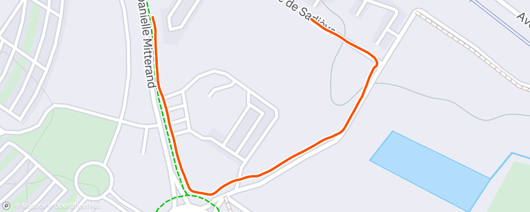 Map of the activity, Marche dans l'après-midi