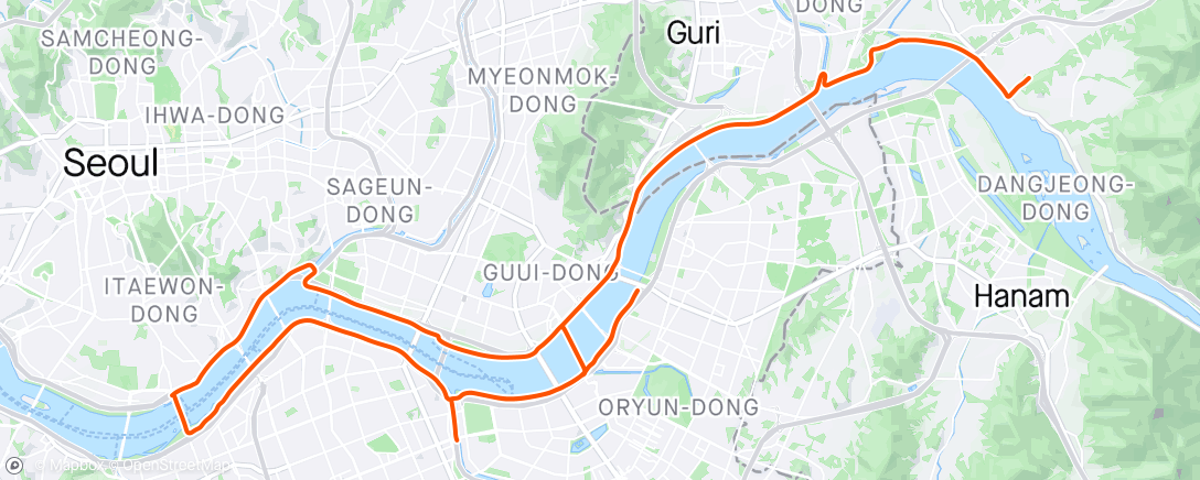 Map of the activity, 2024 04 27ㅡMorning Ride