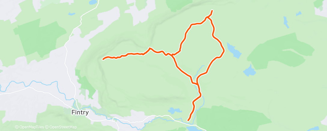 Map of the activity, Carleatheran & Stronend