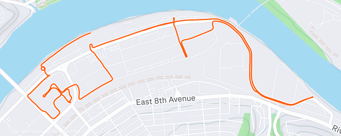 Map of the activity, Lunch Ride