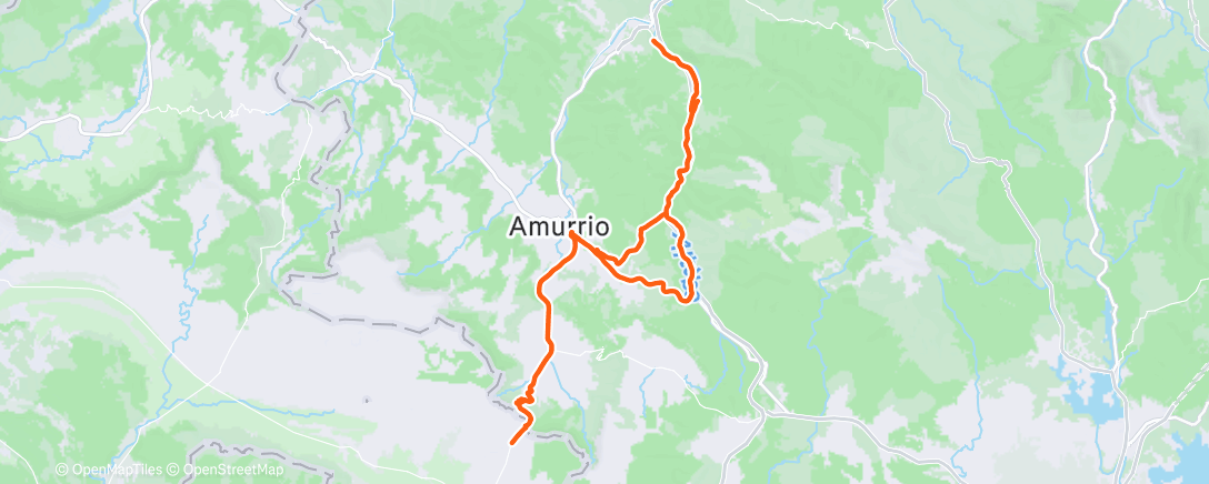 Map of the activity, Bicicleta por la mañana