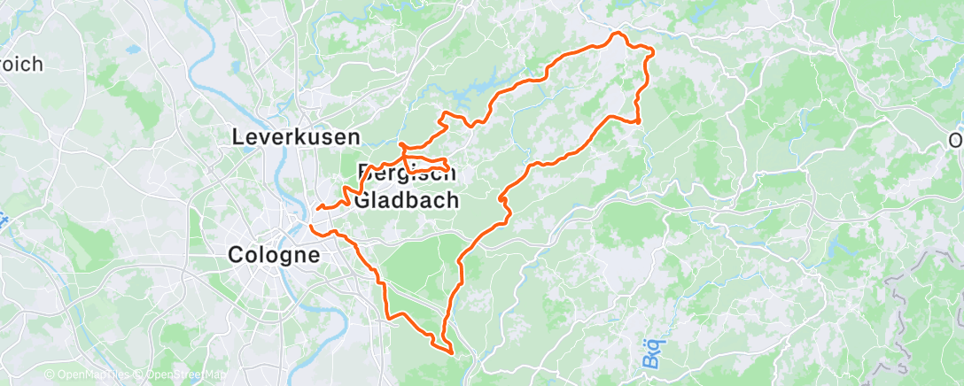 Map of the activity, Fahrt am Morgen