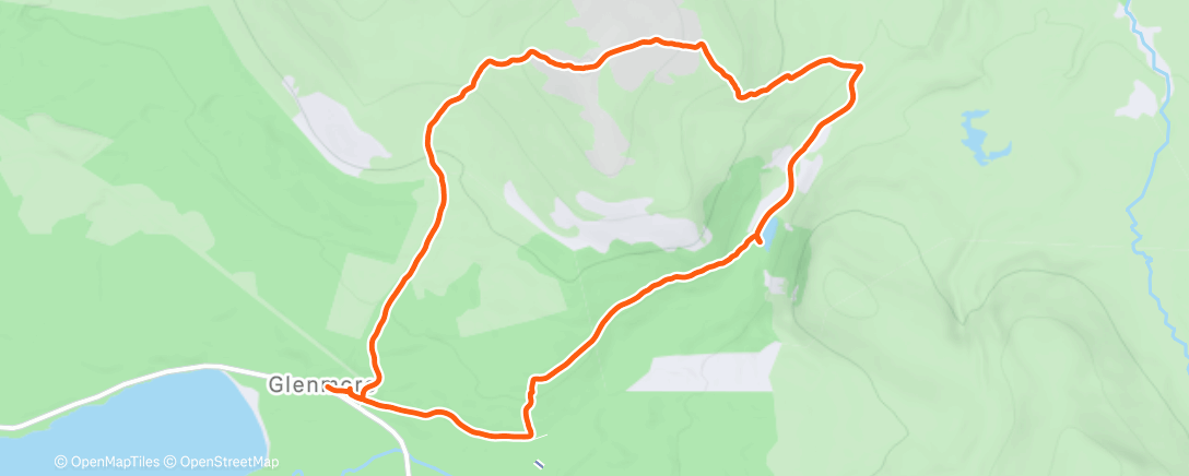 Map of the activity, Meall a' Bhuachaille and An Lochan Uaine