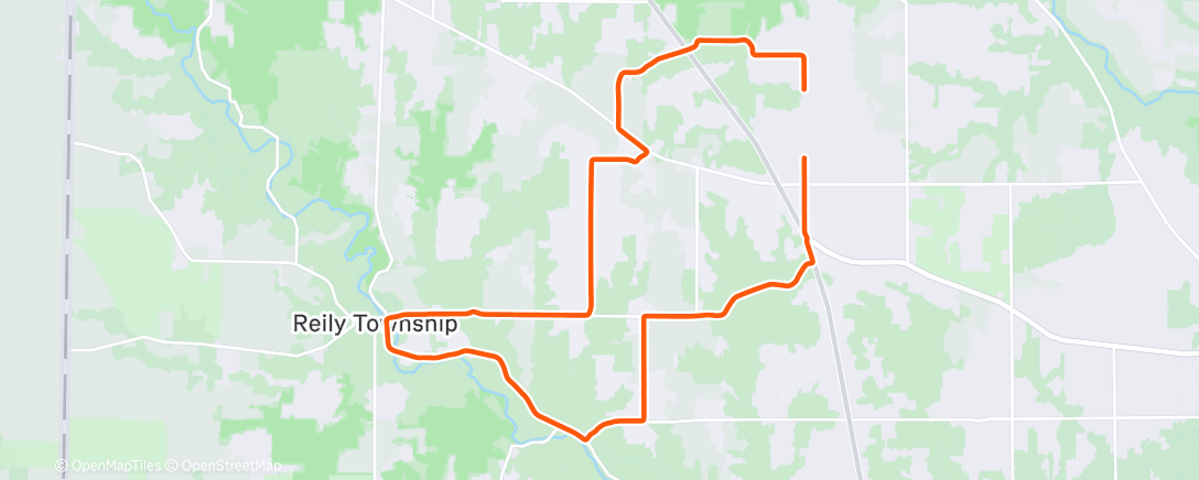 Map of the activity, Cold Lunch Ride