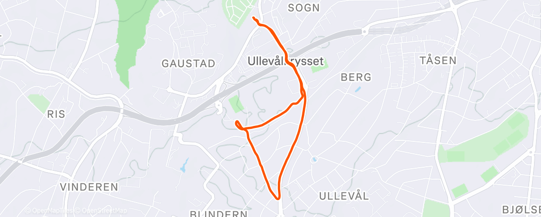 Map of the activity, Til og fra gymmen