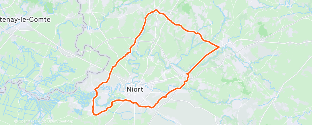 Map of the activity, EF + Sprints départ arrêté 56*10 🦵🏻