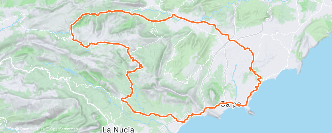 Map of the activity, Fahrt am Morgen