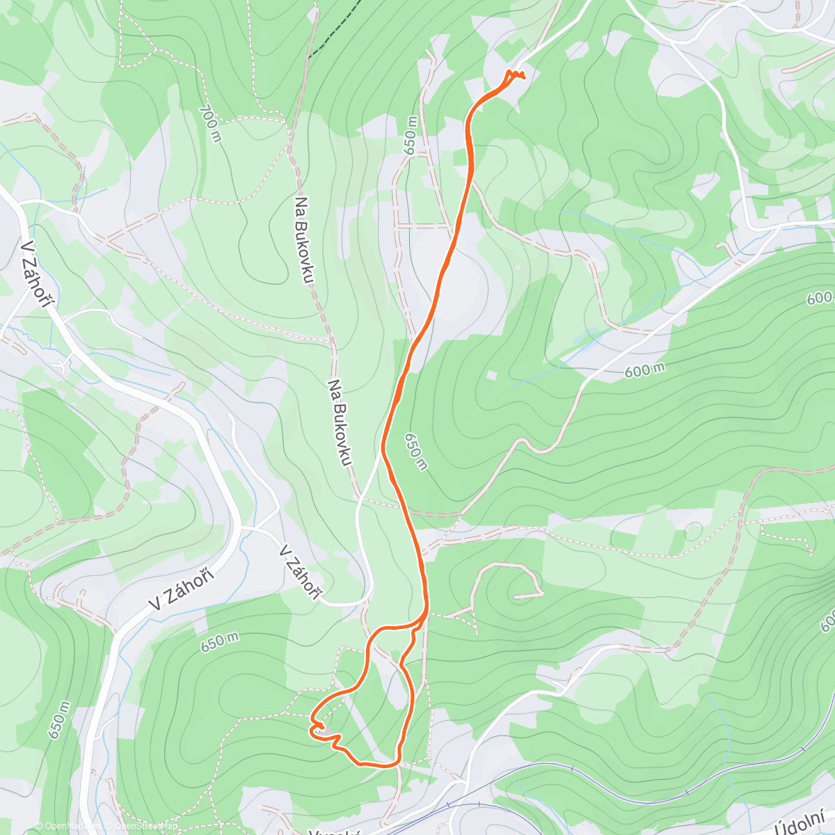 Карта физической активности (Finkův kámen)