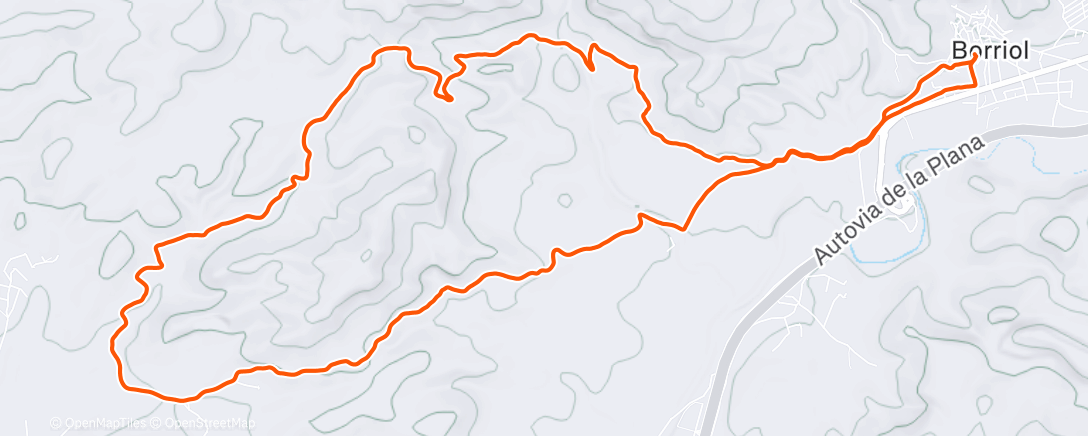 Map of the activity, SAN SILVESTRE FERRERIES BORRIOL 2025
