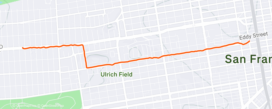 Map of the activity, Afternoon Walk