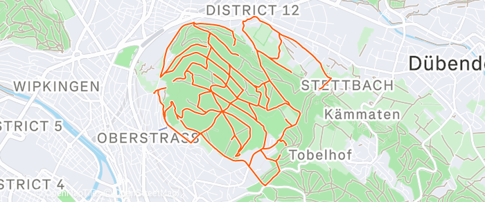 Route map of Dübendorf Loop